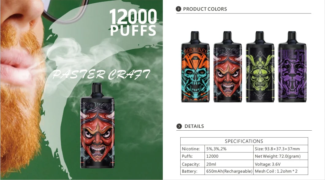 Wholesale Price Factory Ship Directly 12000puffs Disposable Electronic Cigarette Wholesale Disposable Vape