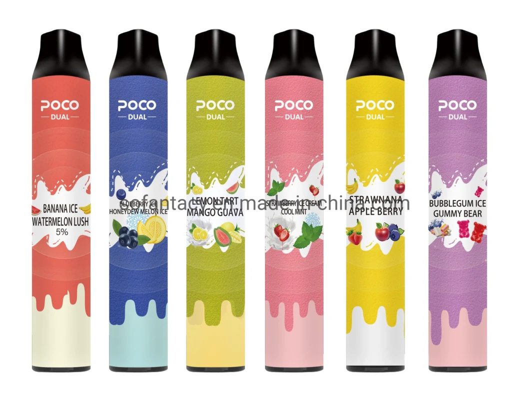 Newest Best Selling Poco Dua 2000puffs 2 in 1 Disposable E Cigarette Shenzhen Vape Pod Factory