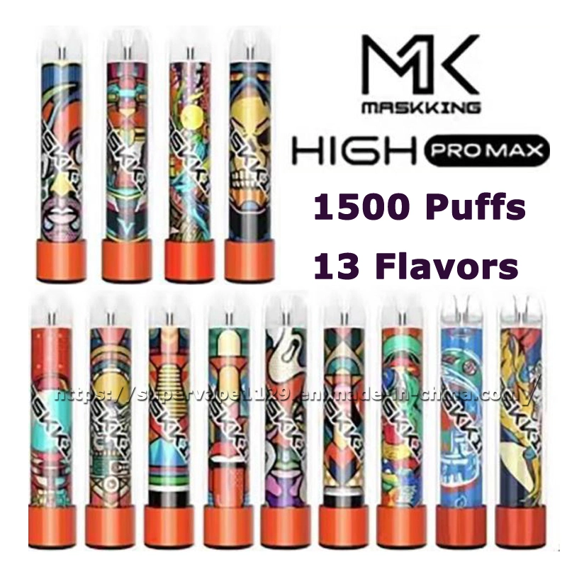 Mk High PRO Max 1500puffs Disposable Vape with LED Light Mk PRO Disposable Vape